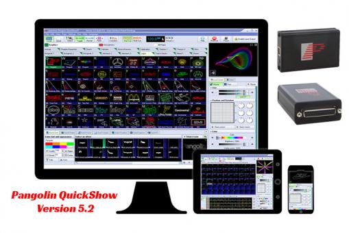 Laserdesigner Pangolin QuickShow 5.2 FB3/QS inkl. Lasergaze 